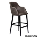 Sorbet Stool - Black Legs/Charcoal Premium Vinyl