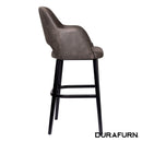 Sorbet Stool - Black Legs/Charcoal Premium Vinyl