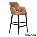 Sorbet Stool - Black Legs/Mocha Premium Vinyl