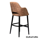 Sorbet Stool - Black Legs/Mocha Premium Vinyl