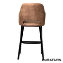 Sorbet Stool - Black Legs/Mocha Premium Vinyl