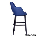 Sorbet Stool - Black Legs/Navy Woven Fabric