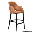 Sorbet Stool - Black Legs/Tan Premium Vinyl