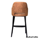 Sorbet Stool - Black Legs/Tan Premium Vinyl