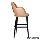 Sorbet Stool - Black Legs/Taupe Vinyl