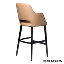 Sorbet Stool - Black Legs/Taupe Vinyl