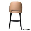Sorbet Stool - Black Legs/Taupe Vinyl