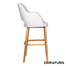 Sorbet Stool - Trojan Oak Legs/ Light Grey Woven Fabric