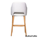 Sorbet Stool - Trojan Oak Legs/ Light Grey Woven Fabric