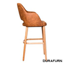 Sorbet Stool - Trojan Oak Legs/Tan Premium Vinyl