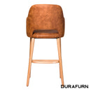 Sorbet Stool - Trojan Oak Legs/Tan Premium Vinyl