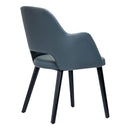 Sorbet Chair - Black Legs/Anthracite Vinyl