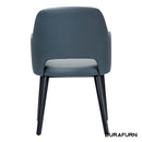 Sorbet Chair - Black Legs/Anthracite Vinyl