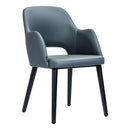 Sorbet Chair - Black Legs/Anthracite Vinyl