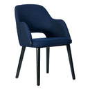 Sorbet Chair - Black Legs/Navy Woven Fabric
