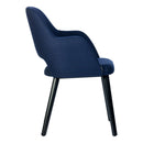 Sorbet Chair - Black Legs/Navy Woven Fabric
