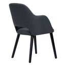 Sorbet Chair - Black Legs/Anthracite Woven Fabric