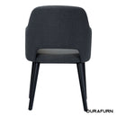 Sorbet Chair - Black Legs/Anthracite Woven Fabric