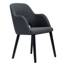 Sorbet Chair - Black Legs/Anthracite Woven Fabric