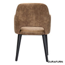 Sorbet Chair - Black Legs/Mocha Premium Vinyl