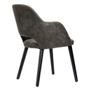 Sorbet Chair - Black Legs/Charcoal Premium Vinyl