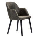 Sorbet Chair - Black Legs/Charcoal Premium Vinyl