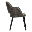 Sorbet Chair - Black Legs/Charcoal Premium Vinyl
