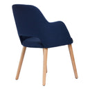 Sorbet Chair - Trojan Oak Legs/Navy Woven Fabric