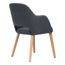 Sorbet Chair - Trojan Oak Legs/Anthracite Woven Fabric