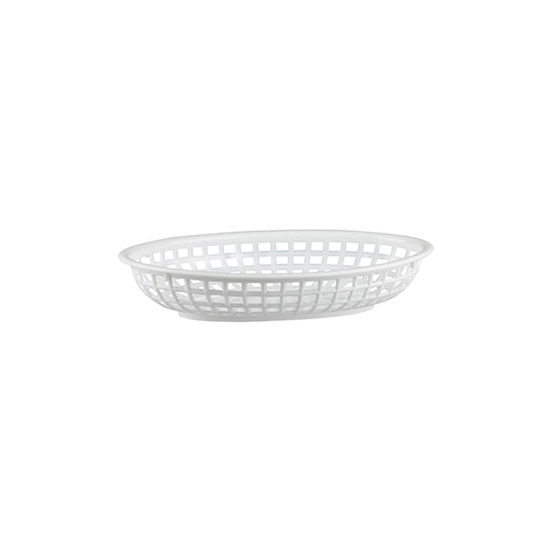 Bread Basket - Oval Polyprop - White - 240*150mm
