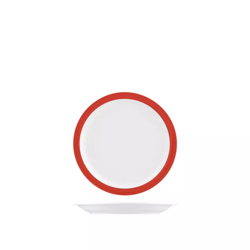 Narrow Rim Plate 160mm Hot Chilli Red