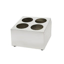 Cutlery Cylinder Holder S/S 4 Hole
