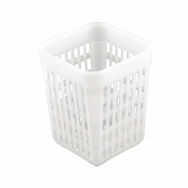 Cutlery Holder - Plastic  Square - White