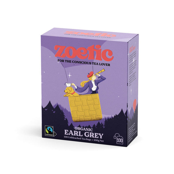 Zoetic Tea - String and Tag Teabags - Earl Grey