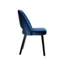 Semifreddo Chair - Black Legs/Denim Velvet