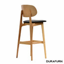 Ban Barstool - Black Dolaro Vinyl Seat - Trojan Oak Frame