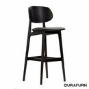 Ban Barstool - Black Dolaro Vinyl Seat - Wenge H Frame