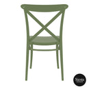 Cross Chair - Olive Green
