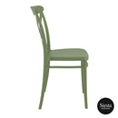 Cross Chair - Olive Green