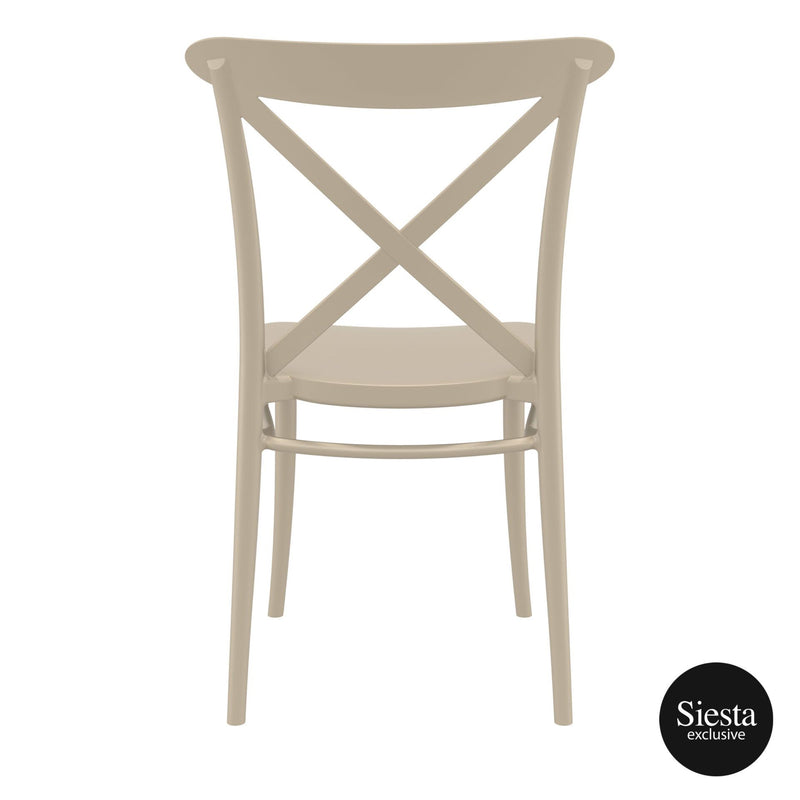 Cross Chair - Taupe