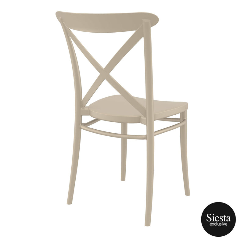 Cross Chair - Taupe