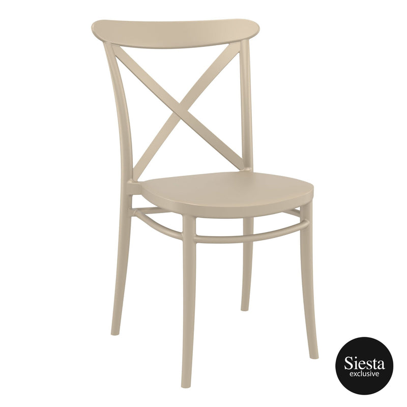 Cross Chair - Taupe