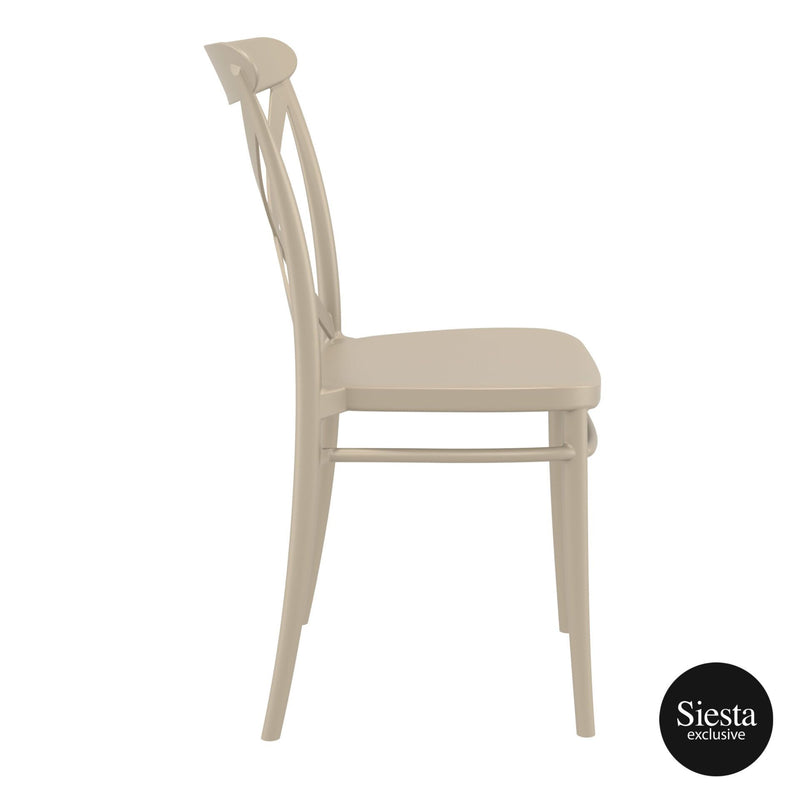 Cross Chair - Taupe