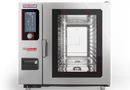 Hobart Chef’sCombi 10 x 2/1 GN electric combi oven, front view with touchscreen control panel, control dial and glass door