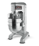 Hobart Legacy HL1400 132L floor-standing planetary mixer with wire bowl guard, stainless steel bowl and power bowl lift controls