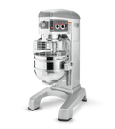 Hobart Legacy HL600 57L planetary mixer with speed and timer dials, bowl lift switch, wire bowl guard and stainless steel bowl