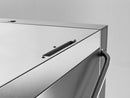 Close-up of the VAPOSTOP exhaust vent on top of a Hobart hood dishwasher