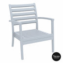 Artemis XL Lounge Armchair - Silver Grey
