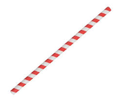 Straw Jumbo Red Stripe p250