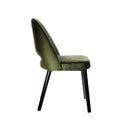 Semifreddo Chair - Black Legs/Avocado Velvet